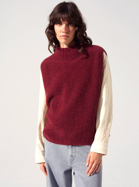 Ärmelloser Pullover