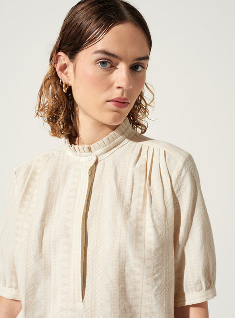 Blouse jacquard