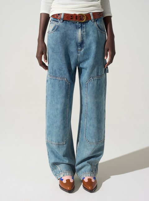 Barrel-leg jeans