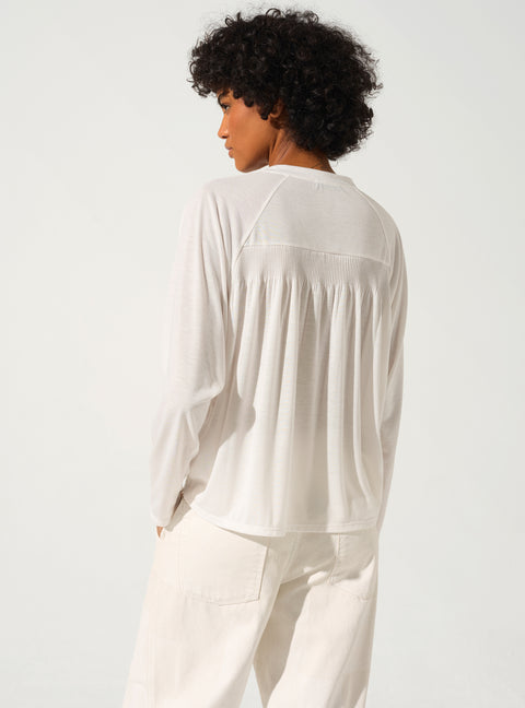 Pleated T-shirt