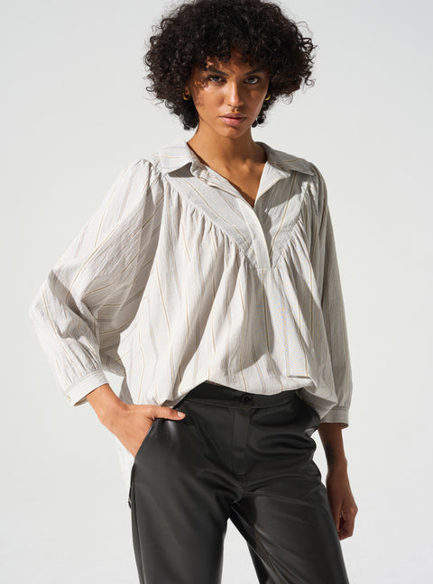 Three-quarter sleeve blouse