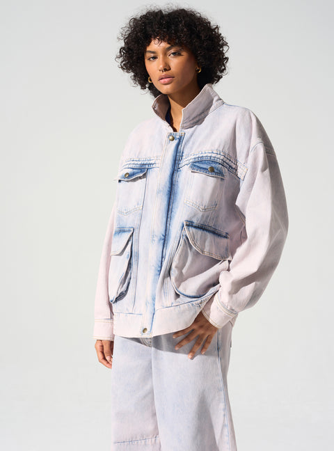 Blouson jean oversive