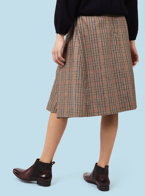 Wool Trapeze Skirt