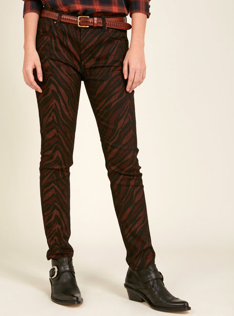 Pantalon À Motif Zébré