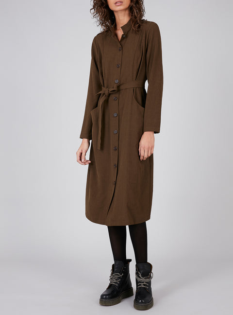 Mid-Length Shirt Dress