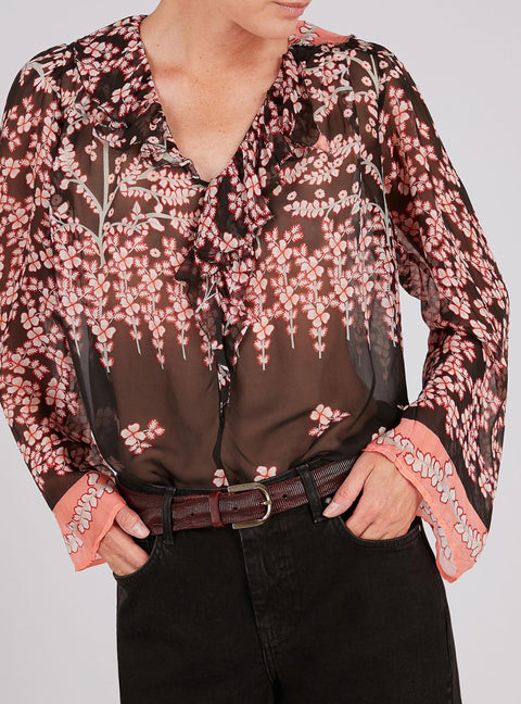 Printed Silk Blouse