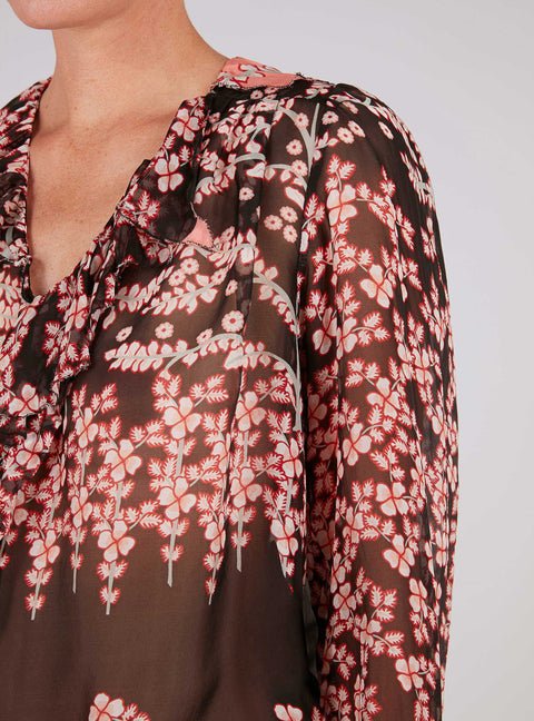 Printed Silk Blouse