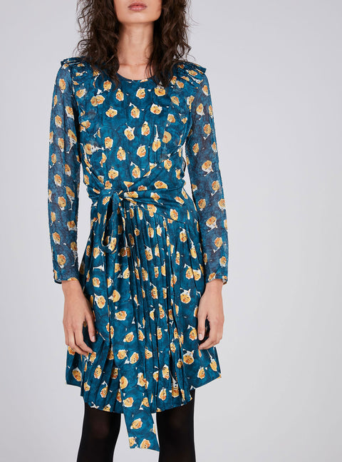 Tied Print Dress