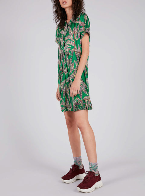 Plant Print Dress