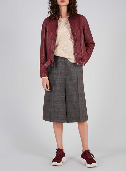 Checked Suit Bermuda Shorts