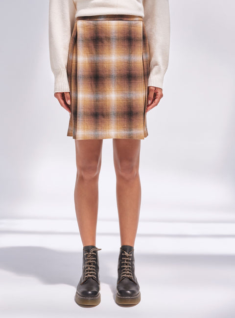 Retro Plaid Skirt